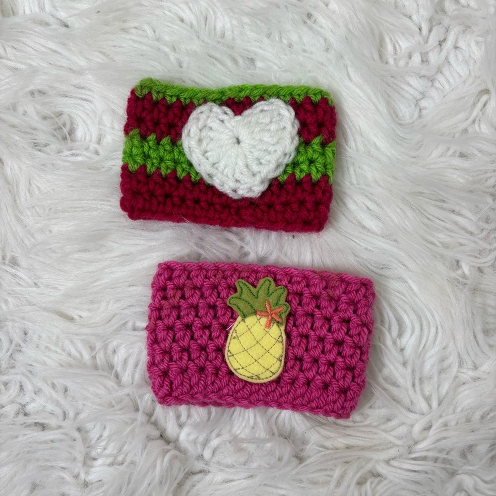 Colorful Crochet Hot Coffee Cup Koozies (2)